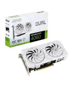 การ์ดจอ ASUS Dual GeForce RTX 4060 EVO White OC Edition 8GB GDDR6 128-bit (DUAL-RTX4060-O8G-EVO-WHITE)