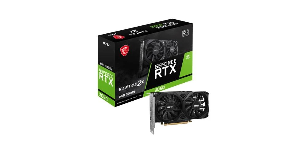 การ์ดจอ MSI GeForce RTX 3050 VENTUS 2X E 6G OC GDDR6 96-bit