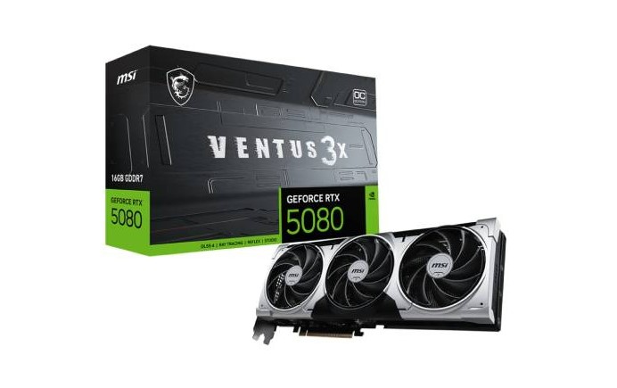 การ์ดจอ MSI GeForce RTX 5080 16G VENTUS 3X OC PLUS 16GB GDDR7 256-bit