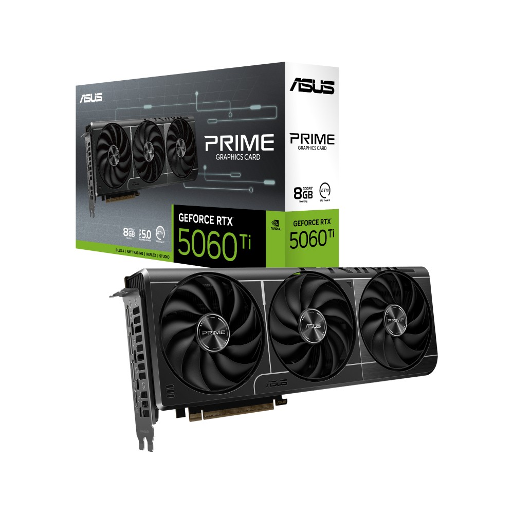 การ์ดจอ ASUS Prime GeForce RTX 5060 Ti 8GB GDDR7 128-bit