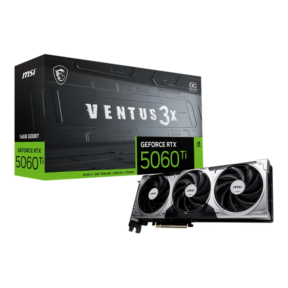 การ์ดจอ MSI GeForce RTX 5060 Ti VENTUS 3X OC 8GB GDDR7 128-bit